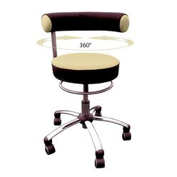 Sanus Gesundheitsstuhl  42-51 cm, Kunstleder beige/schwarz, mit Brorollen