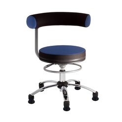 Sanus Gesundheitsstuhl  42-51 cm, Stoff blau/schwarz, mit Gleiter