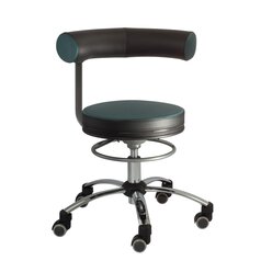 Sanus Gesundheitsstuhl 46-54 cm, Kunstleder grn/schwarz, Rollen mit Feststeller