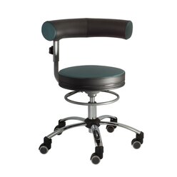 Sanus Gesundheitsstuhl  36-43 cm mit hhenverstellbarer Lehne, Kunstleder grn/schwarz, mit Rollstopp