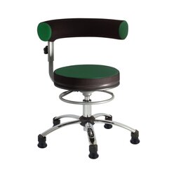 Sanus Gesundheitsstuhl 36-43 cm mit hhenverstellbarer Lehne, Stoff grn/schwarz, mit Gleiter