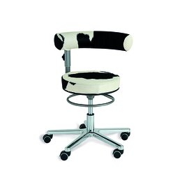 Sanus Gesundheitsstuhl 46-54 cm mit hhenverstellbarer Lehne, Kuhfell original, mit Gleiter