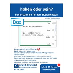 Stpselkarten 'haben oder sein?'