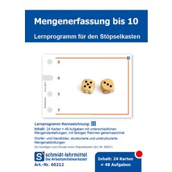 Stpselkarten 'Mengenerfassung bis 10'