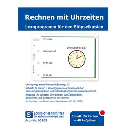 Stpselkarten 'Uhrzeiten'