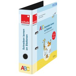 ABC Schreiben lernen an Stationen - Lateinische Ausgangsschrift, Ordner, 1.-2. Klasse