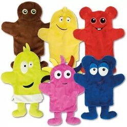 Babblarna-Handpuppen 6er Set, 0-3 Jahre