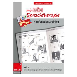 miniLÜK-Sprachtherapie - Hirnfunktionstraining, Heft 4, ab 16 Jahre