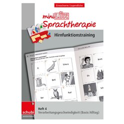 miniLK-Sprachtherapie - Hirnfunktionstraining, Heft 4, ab 16 Jahre