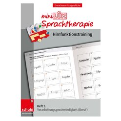 miniLÜK-Sprachtherapie - Hirnfunktionstraining, Heft 5, ab 16 Jahre
