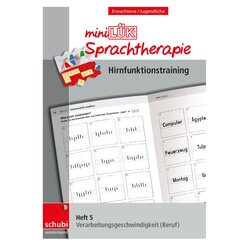 miniLK-Sprachtherapie - Hirnfunktionstraining, Heft 5, ab 16 Jahre