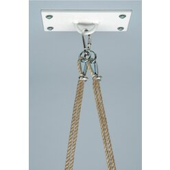 Sport-Thieme Deckenaufh�ngung Profi-Set: Deckenplatte inkl. 1 Paar 2 m-Abh�ngeseile