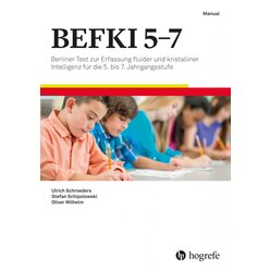 BEFKI 57 komplett Berliner Test zur Erfassung fluider und kristalliner Intelligenz fr die 5. bis 7. Jahrgangsstufe