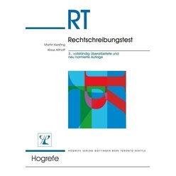 RT Rechtschreibungstest, Manual, 15-30 Jahre