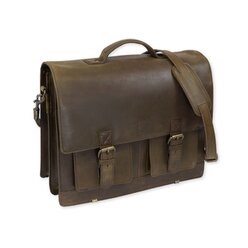 TimeTEX-Bchertasche Selecta Classic, ranger, Sattelleder