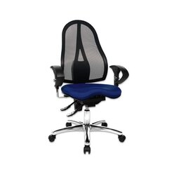 Topstar Brostuhl air comfort, marineblau mit Teppichbodenrollen