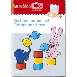 bambinoLK Erstes Rechnen mit Elefant und Hase, Heft, ab 4 Jahre