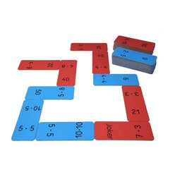 Domino Multiplikation im 100er Zahlenraum, 2-4 Spieler