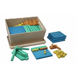 Erweiterter Dienes Klassensatz farbig (452 Teile) aus RE-Wood