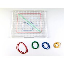 Geobrett transparent Quadrat 23x23 cm, aus RE-Plastic