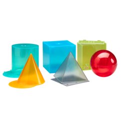 Krperformensatz transparent in 6 Farben (6 Teile)