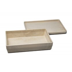 RE-Wood Box mit Deckel 25 x 18 x 6 cm - 1,5 l, naturfarben