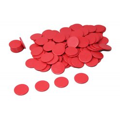 Spielchips rot, 100 Stck aus RE-Plastic