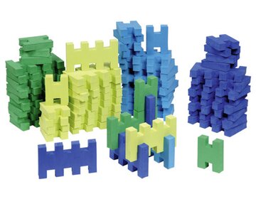 100/120/150 Teile Steckspielzeug Noppenbausteine 3D Borstenform Baustein Neu 