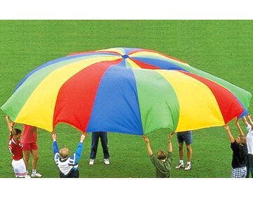 2M Kinder Garten Bunt Schirm Schwungtuch Fallschirm Schwungtücher Spielzeug PD 