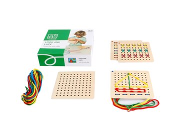 Motorikspielzeug Fädeln & Stecken - Holzspielzeug Ab 3 Jahren