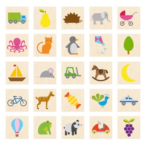 Erkennungsschilder, Holz Serie B kaufen | Dusyma | SpielundLern