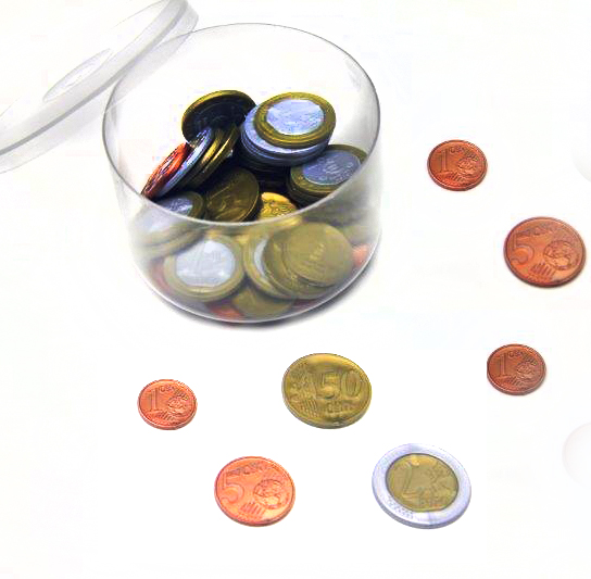 Euro Spielgeld zum Rechnen 50 Münzen aktiv lernen 