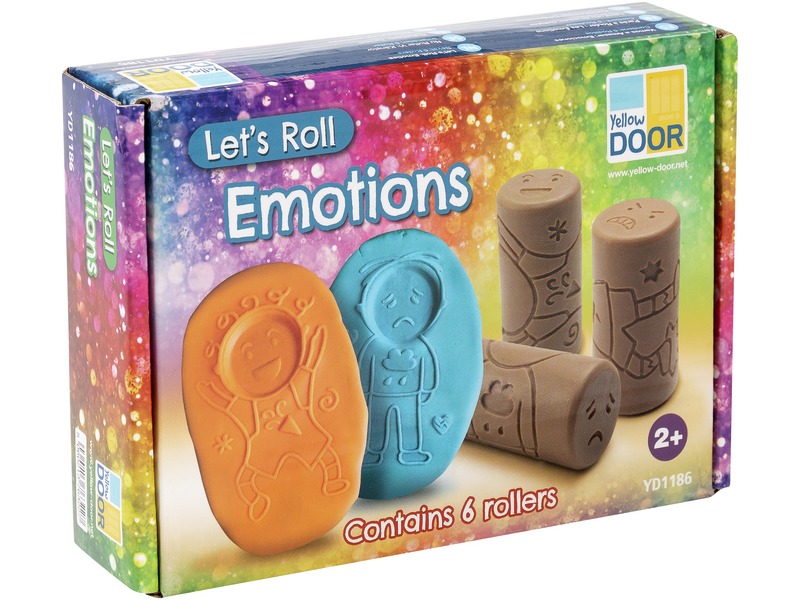 Modellier- und Stempelrollen Emotionen, 6 Stück, ab 2 Jahren