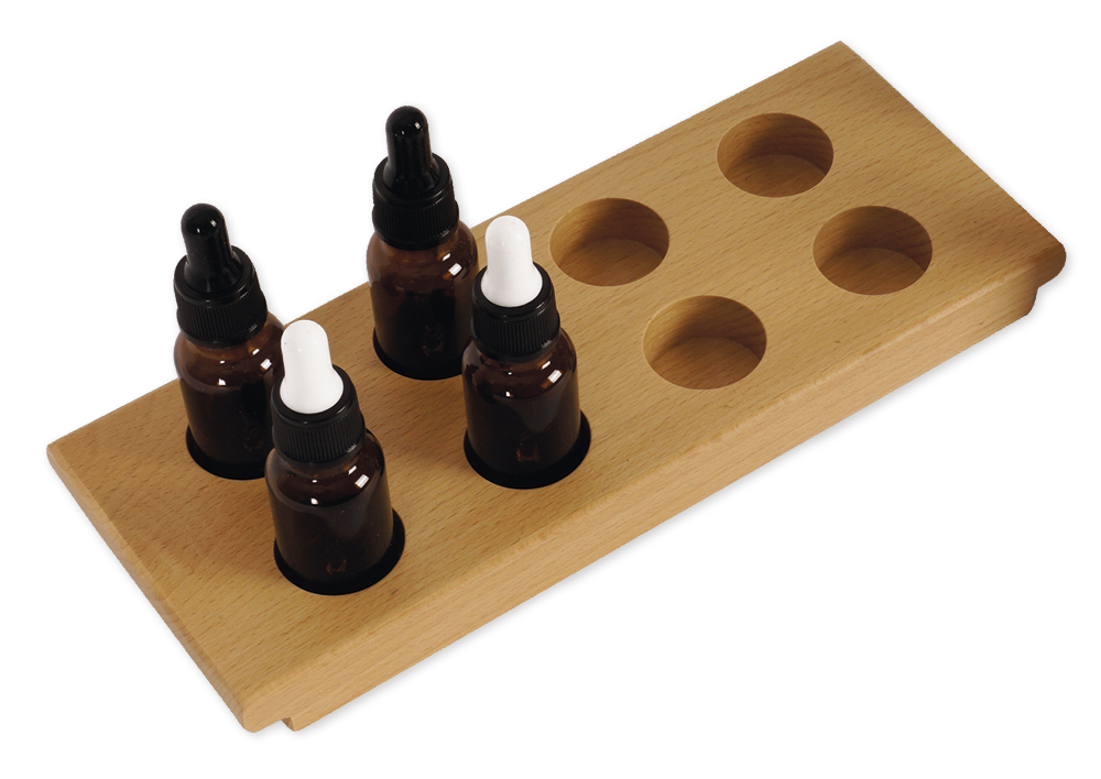 Montessori Geschmacksgläser, 8 Flaschen mit Pipetten