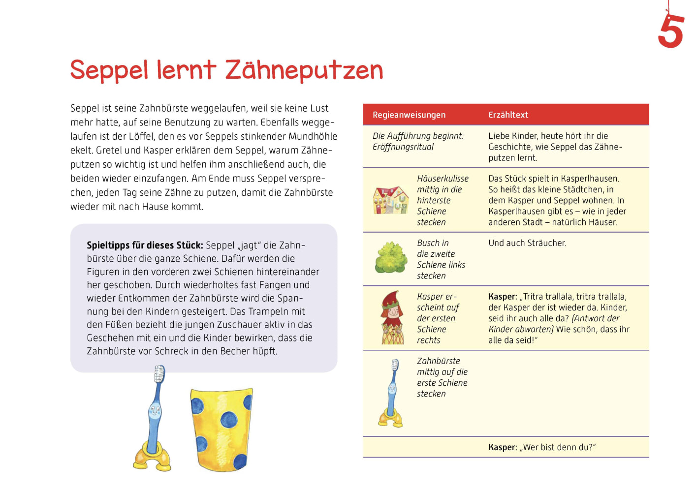 Seppel lernt Zähneputzen, ab 2 Jahre