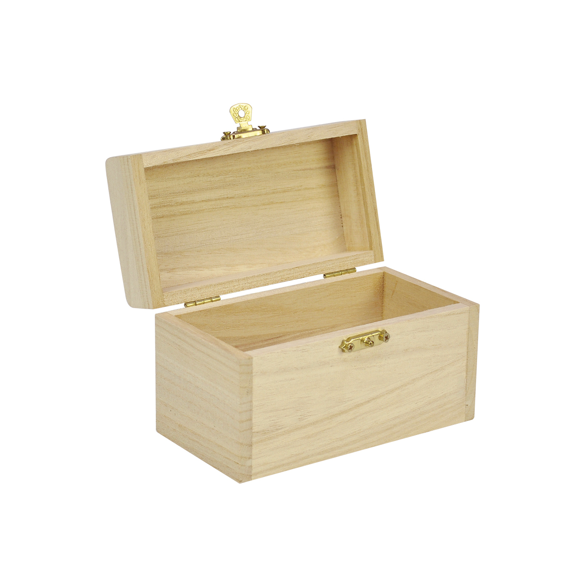 Schatzkistchen Holz, 13 x 8 x 7 cm, innen 12 x 5,8 x 4,8 cm, mit Klappschloss
