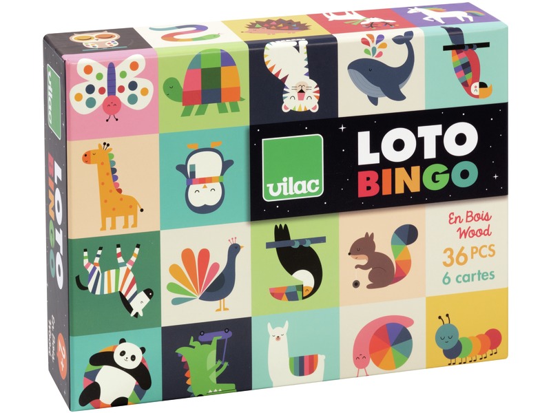 Bilderlotto Die Tiere nach Andy Westface, 6 Spielbretter, 36 Karten, ab 2 Jahren