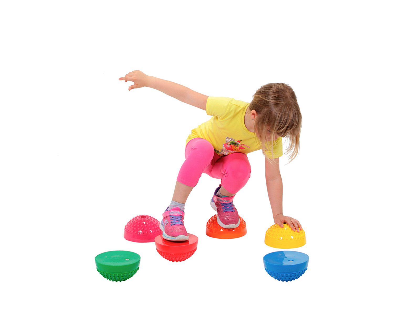 Halbkugeln Gymnic Multiactive Stone, 6er-Set, farblich sortiert