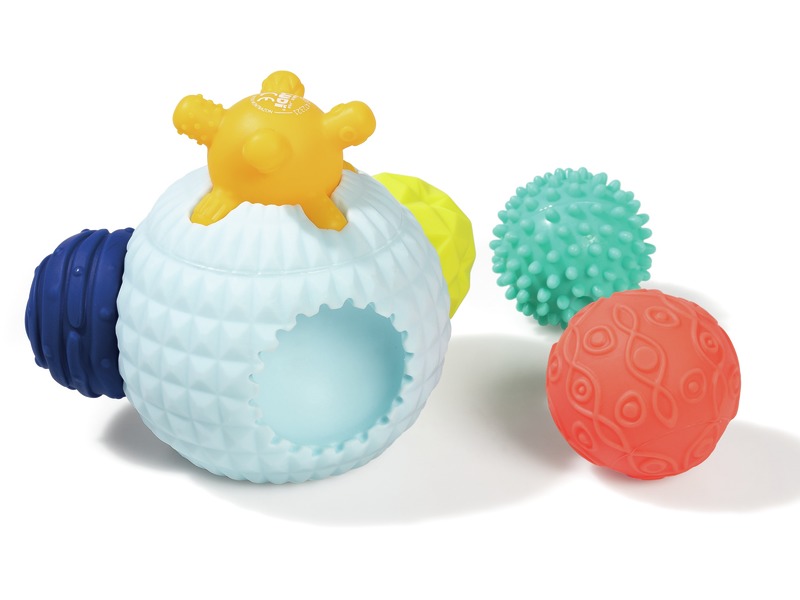 Sensorikball-Set mit Formen, Puzzleball und 5 Tastbällen, ab 6 Monaten