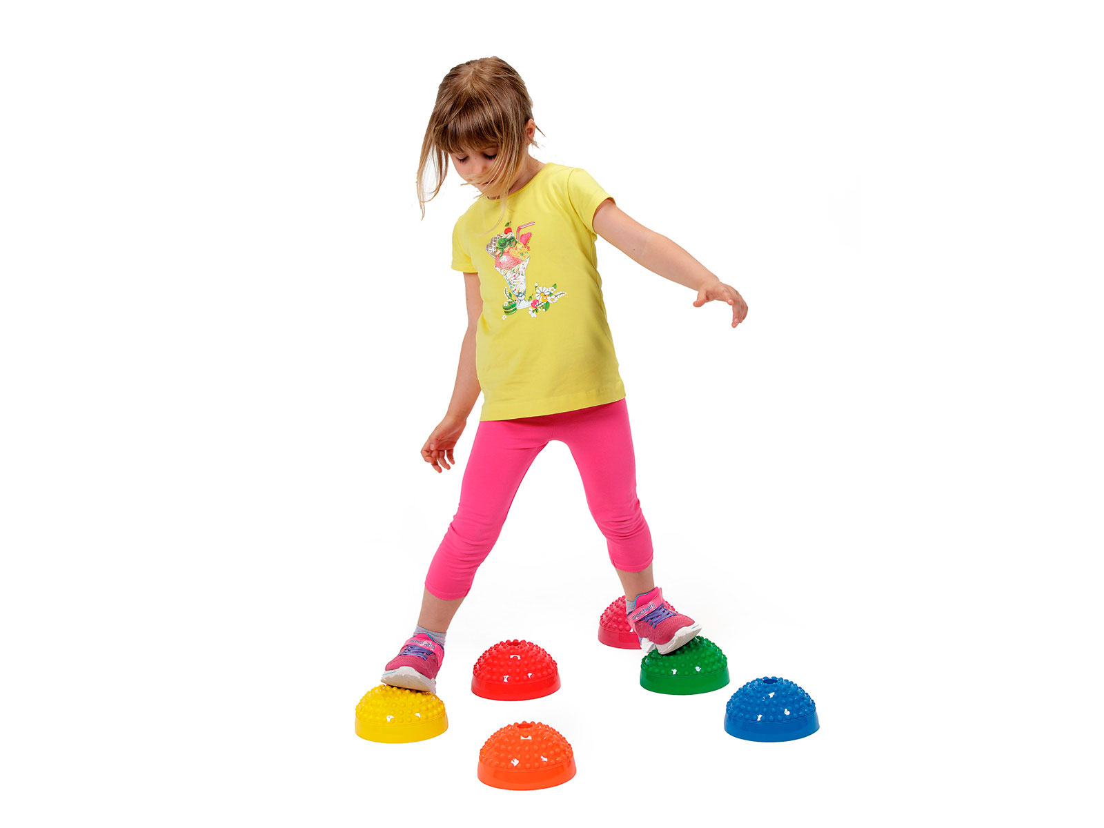Halbkugeln Gymnic Multiactive Stone, 6er-Set, farblich sortiert