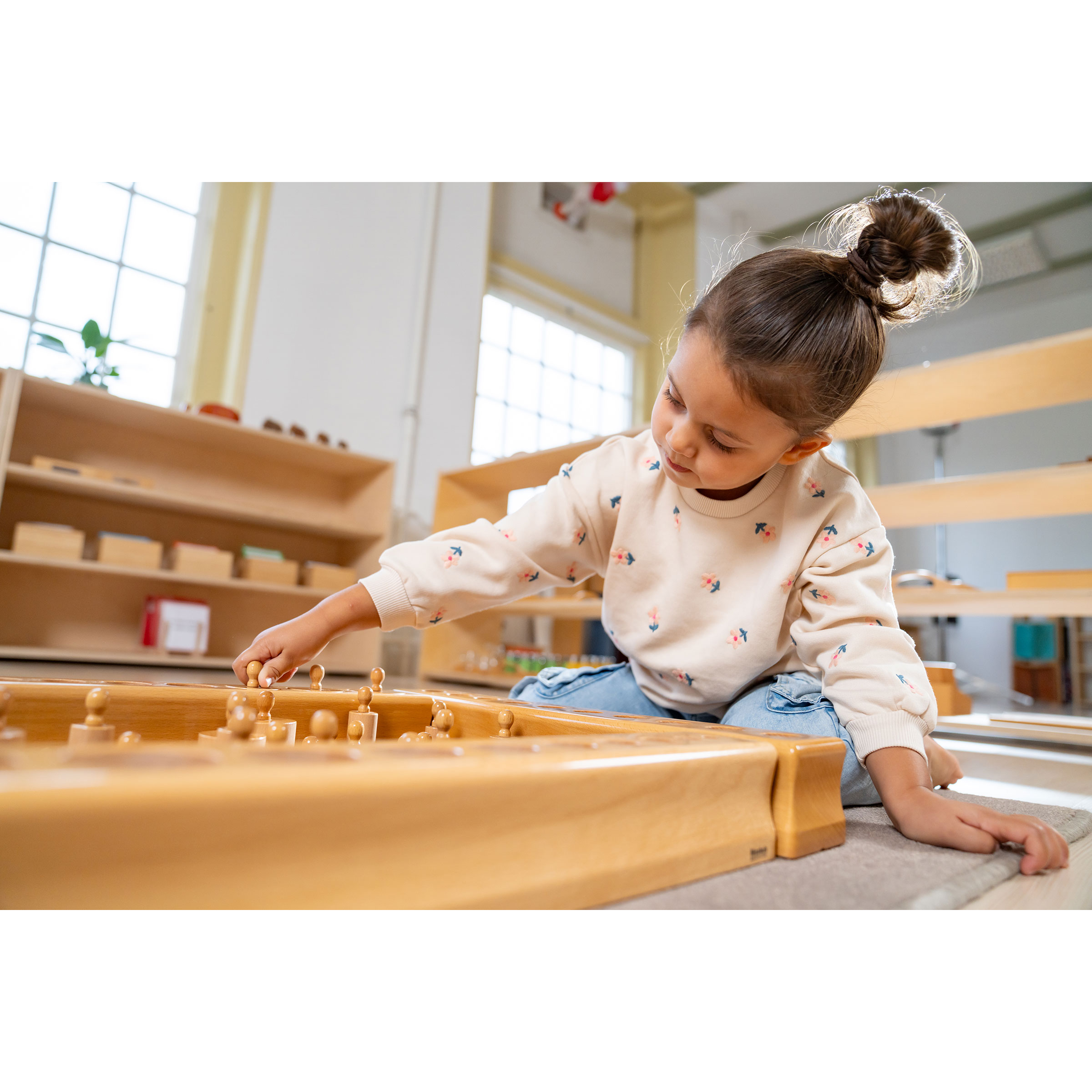 Block mit Zylindern 1 - Montessori Sinnesmaterial