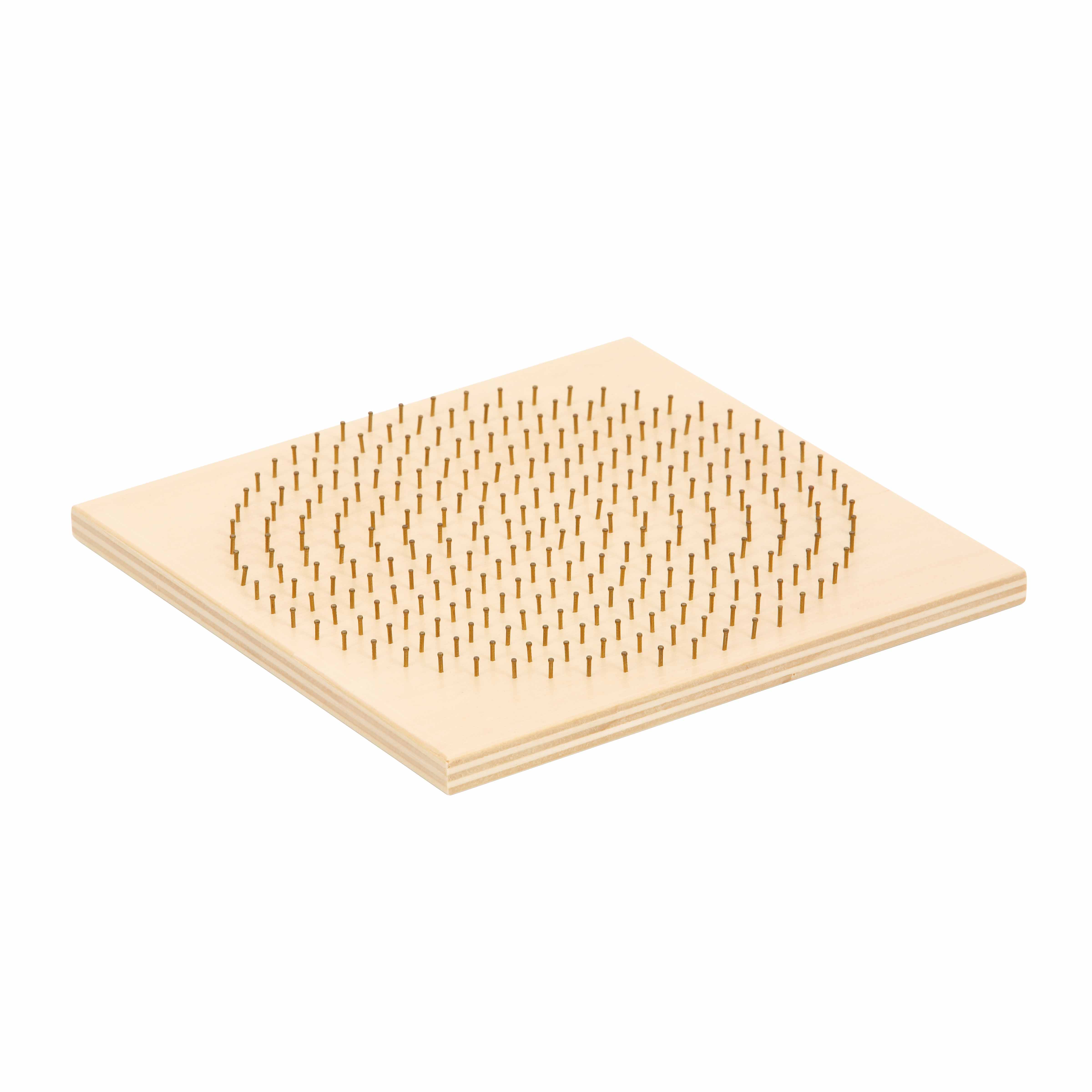 KRALO Perlenbrett Holz, Rundgitter, 20 x 20 cm