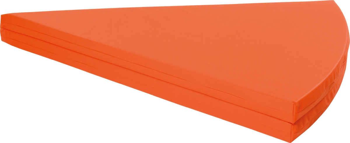 Bodenpolster Viertelkreis klappbar, rot, Stoff, Kindergarten, SL 160 cm