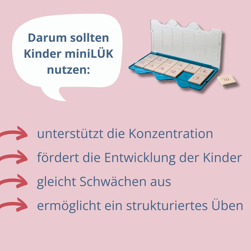 miniLÜK Kontrollgerät mit 12 Plättchen (neue Version)