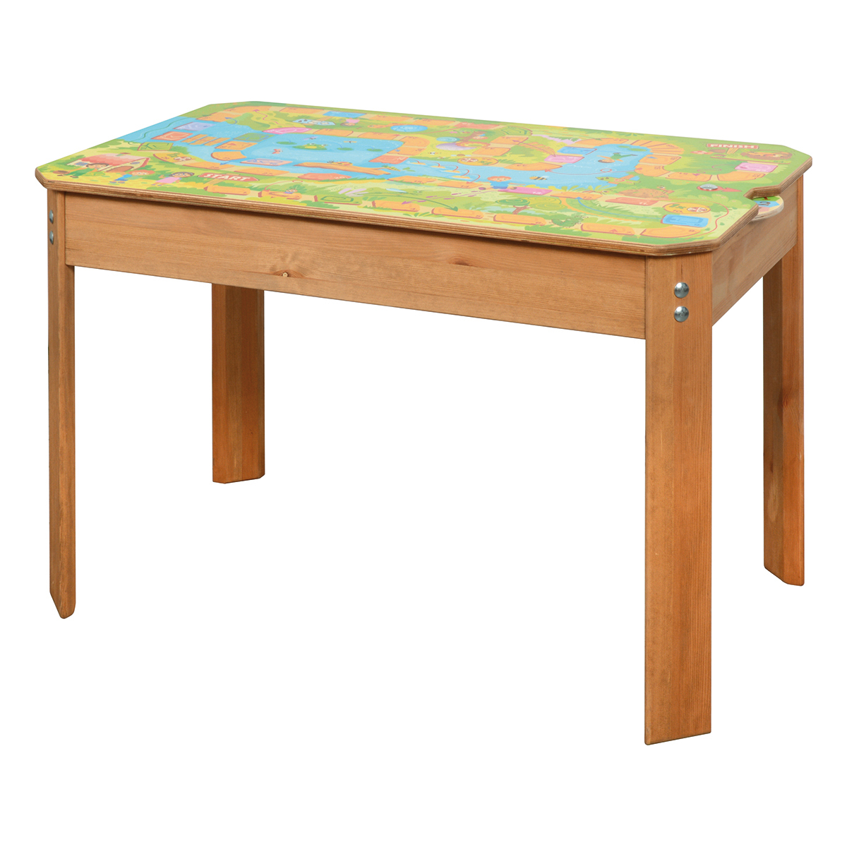 Spieltisch Abenteuer am Fluss, Leiterspiel für bis zu 6 Kinder, 101 x 62 x 66 cm
