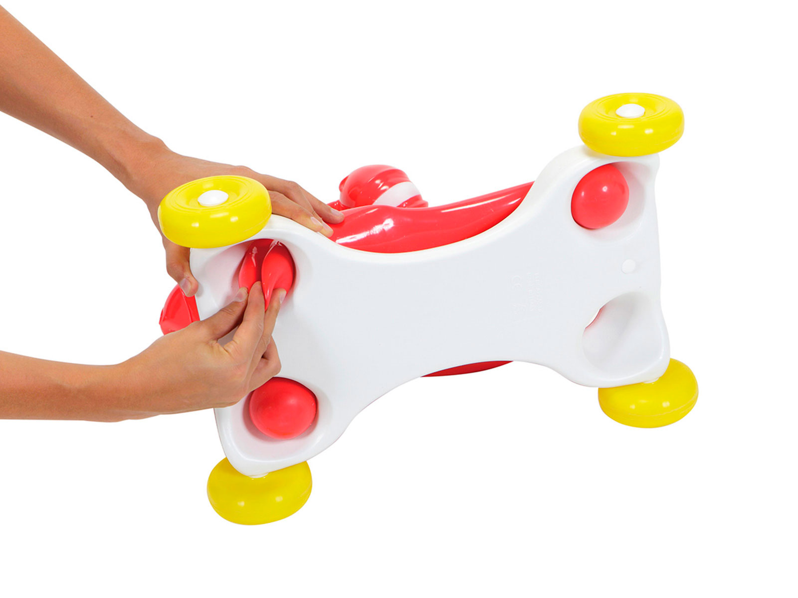 Rollbasis Gymnic Speedy Base für Rody-Hüpftiere, weiß