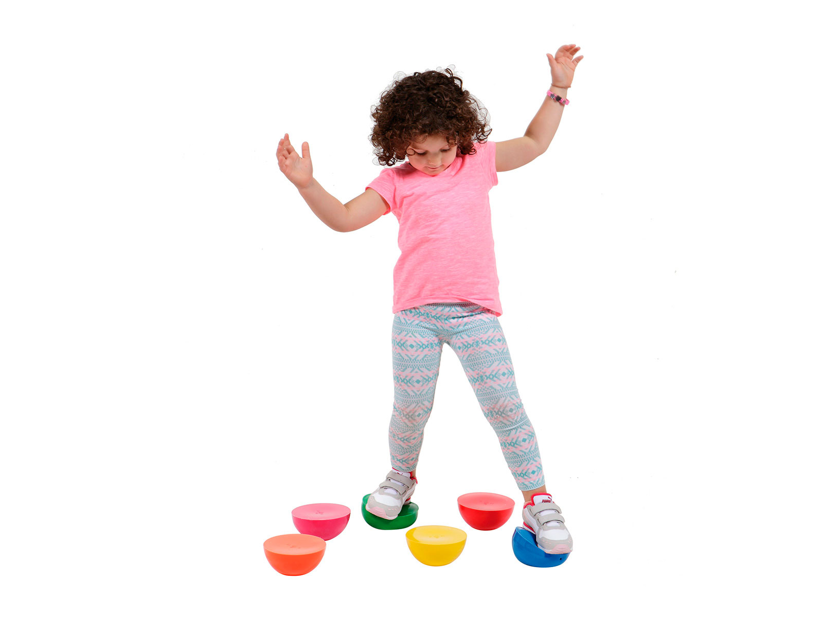 Halbkugeln Gymnic Junior Stones, Ø 14 cm, 6er-Set, farblich sortiert