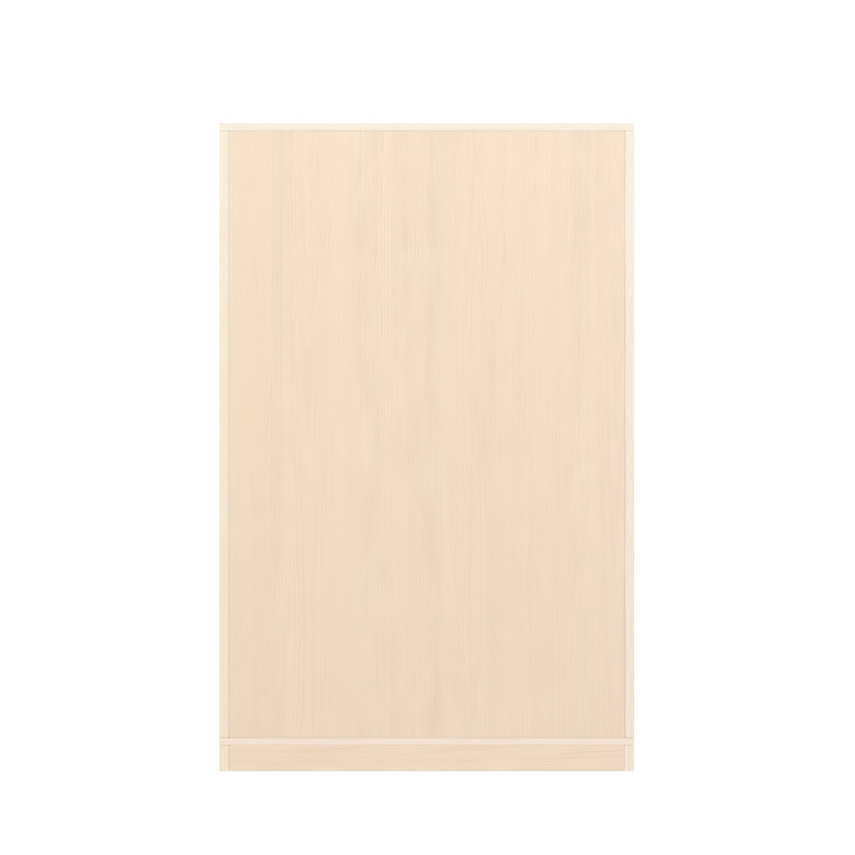 Regalschrank, mittelhoch, 6 Fächer, mit Holzsockel, 80x39x120 cm, Ahorn