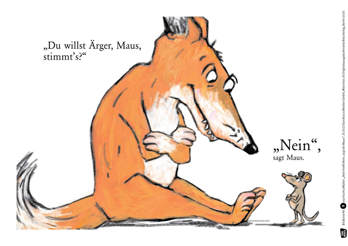 Nein heißt nein, sagt die Maus. Kamishibai Bildkartenset, 4-8 Jahre