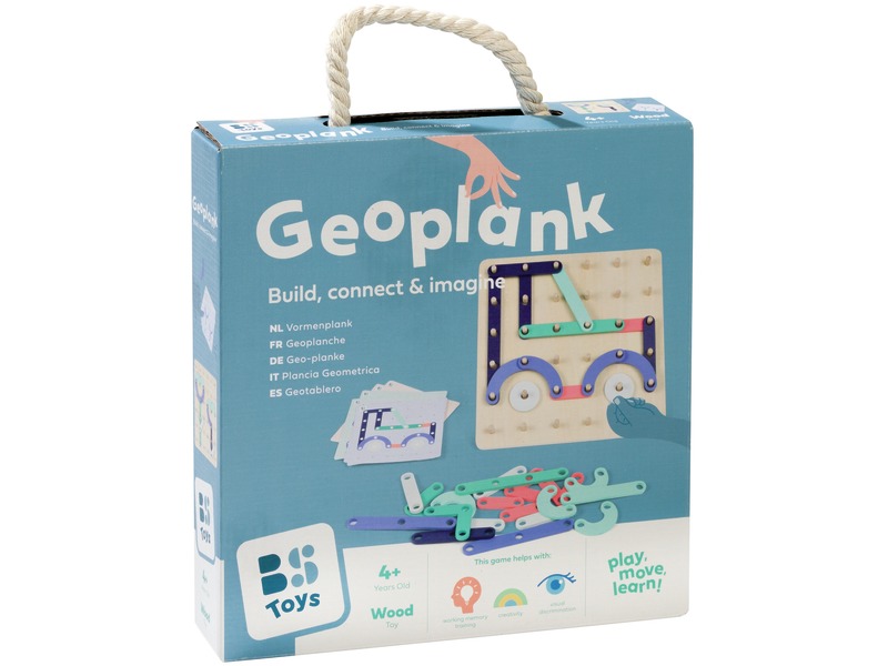 Geobrett aus Holz Konstruktion und Fantasie, 33 Teile, ab 4 Jahren